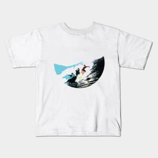 Texas Style Lone Surfer Kids T-Shirt